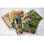 A collection of comics from the 1970's to include; Action 16th October 1976,