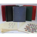 A collection of Russian stamps in four albums and loose,