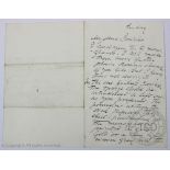 Dante Gabriel Rossetti (1828-1882) - a hand written and signed letters to Constantine Alexander