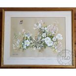 Eleanor Ludgate, British 20th century, Watercolour, Hedgerow flowers, Signed lower left,