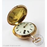 A George III 18ct yellow gold full hunter pocket watch, movement signed 'William Tarleton,