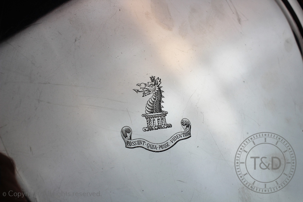 A hexafoil shaped silver salver, William Comyns & Sons Ltd, London 1965, - Image 2 of 2