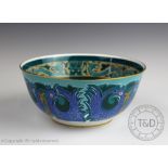 A Susie Cooper for Wedgwood 'Chou Dynasty' pattern centre bowl, printed internally and externally,