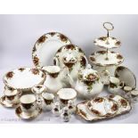 A quantity of Royal Albert Old Country Roses pattern tea and dinner wares,