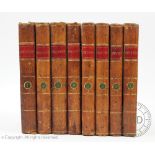 THE SPECTATOR, 8 vols, engraved portrait / decorative device to each title, full leather, Edinburch,