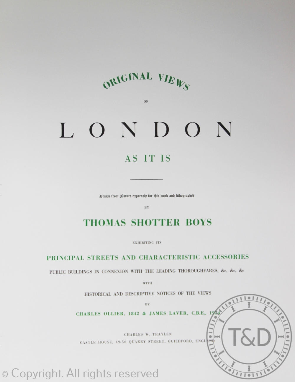 Thomas Shotter Boys, Original Views of London, Volume 1 and 2, - Image 4 of 4