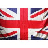 A large United Kingdom Union flag, in stitched sections,