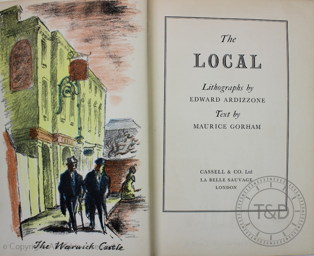 ARDIZZONE (E), illus, THE LOCAL, fifteen colour plates, re-backed pictorial boards, - Image 2 of 3