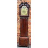 A George III carved mahogany eight day longcase clock with case in the manner of Gillows,