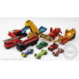A collection Dinky die cast vehicles to include; Ferrari 234, Maserati 231, H.W.M.