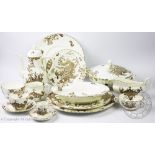 A Royal Worcester 'Dragon Sorrel' pattern one hundred and forty two piece part service,