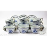 A modern Spode twenty five piece 'Brig' pattern part tea service,