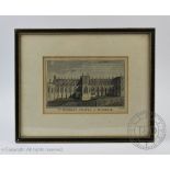 After Thomas Allom (1804-1872), Six 19th Century hand coloured etchings,