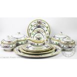 A late 19th century 'Ceylon' pattern earthenware part dinner service, by Fernivals,