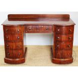 A Victorian mahogany desk,