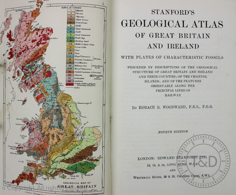 WOODWARD (H), STANFORD'S GEOLOGICAL ATLAS OF GREAT BRITAIN AND IRELAND, 4th edition, - Image 2 of 9