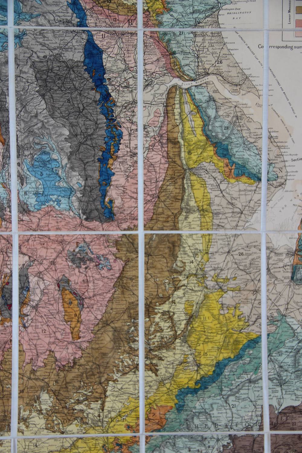 RAMSAY (C), GEOLOGICAL MAP OF ENGLAND AND WALES, 4th edition, printed by Edward Stanford, - Image 13 of 20