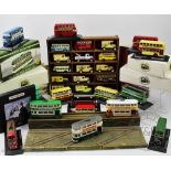 Six Corgi die cast Dick Kerr Type Trams, in various liveries to include; Hartleys, Lipton's Tea,