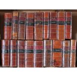 THE RACING CALENDAR, 18 vols, various years from 1814 - 1940,