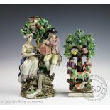 Two Staffordshire pearlware figural groups, early 19th century,