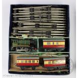 A clockwork Hornby Train passenger set No.