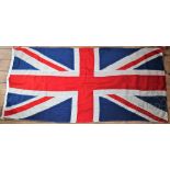 A vintage stitched linen Union Flag,