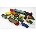 A collection Dinky die cast vehicles comprising Bedford lorry with Pullmore car transporter 582 and