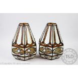 A pair of Art Deco style hall lanterns,