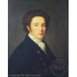 English School (19th century style), Oil on panel, Portrait of a Regency Gentleman, Unsigned,