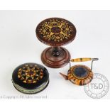 A 19th century Tunbridge Ware circular pin cushion, 4.