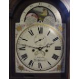 A 19th century inlaid mahogany eight day longcase clock, the Roman numeral dial signed 'C.