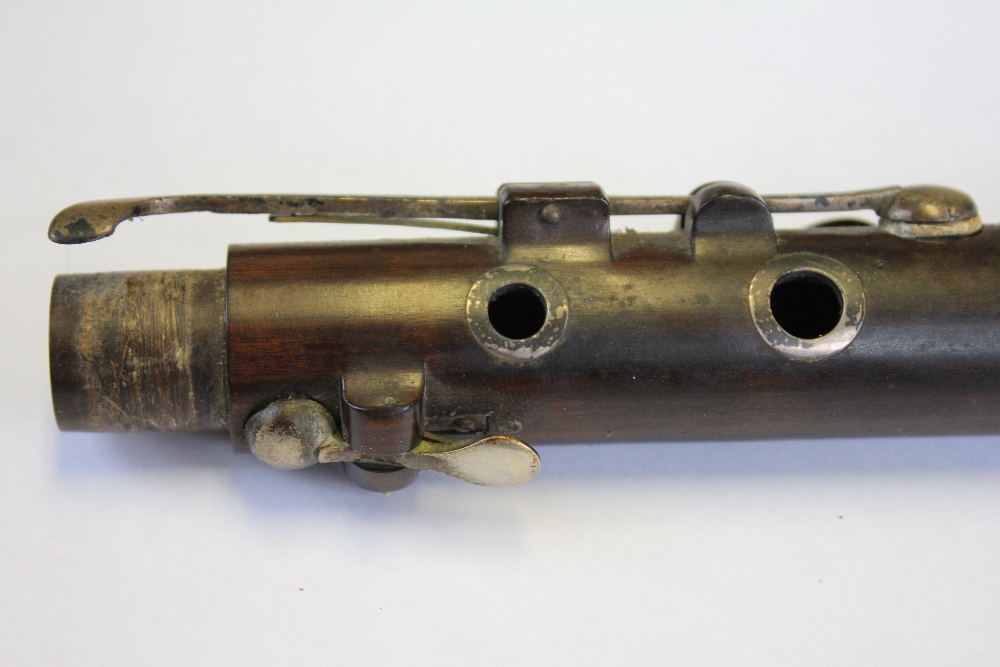 A 19th century rosewood flute by J Wallis, 135 Euston Road, with plated fittings, - Image 16 of 31