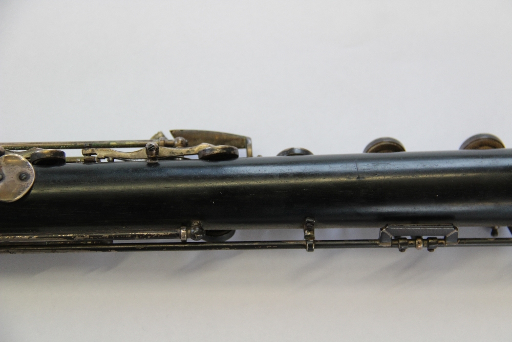 A 19th century rosewood flute by J Wallis, 135 Euston Road, with plated fittings, - Image 22 of 31