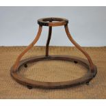 An 18th century style circular childs walker / toddler frame, 71.