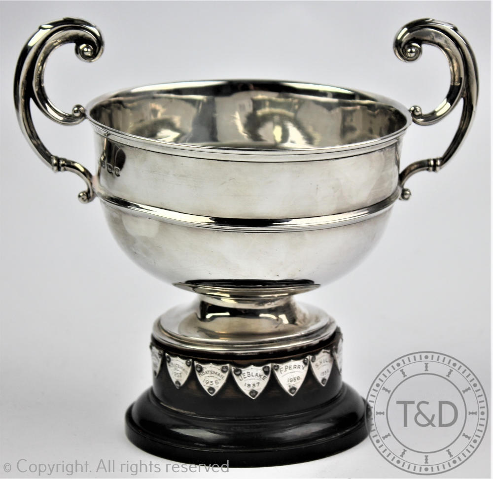 A two handled silver trophy, William Hutton & Sons, Sheffield 1933,