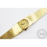 A ladies 18ct yellow gold Omega De Ville wristwatch,