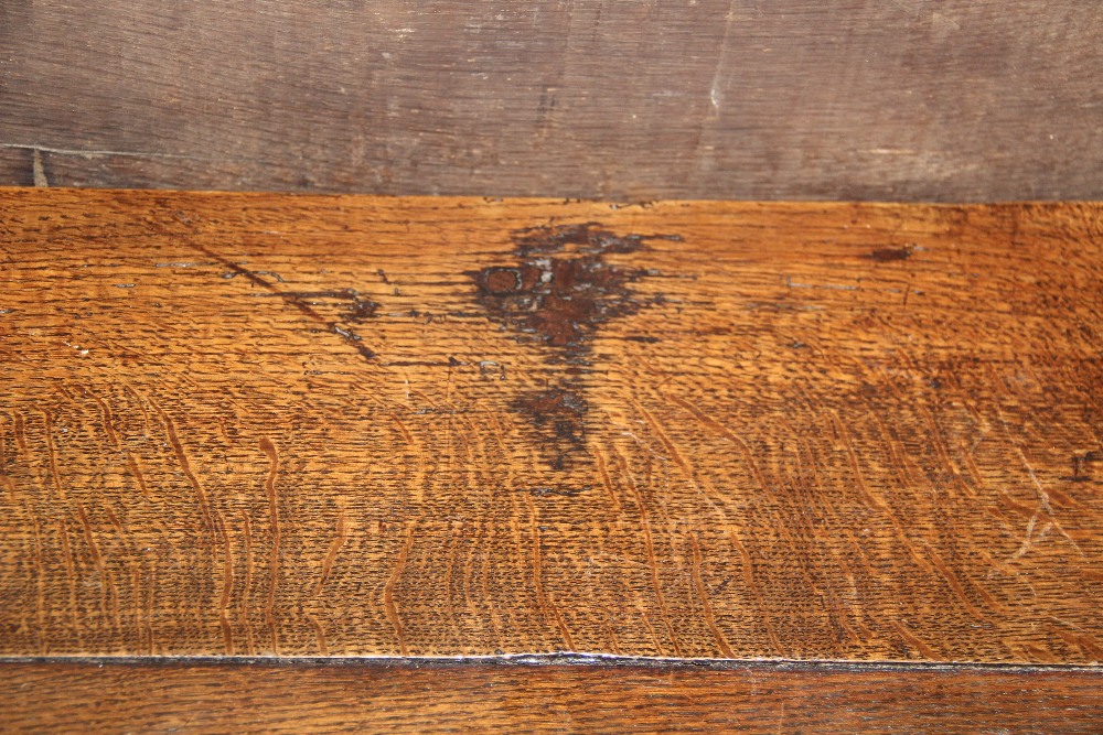 An 18th century and later oak three tier table, with side drawer, on turned legs, - Image 20 of 21