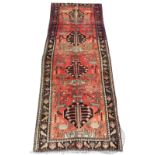 A Caucasian wool runner, worked with four gulls and animals within an ornithological border,