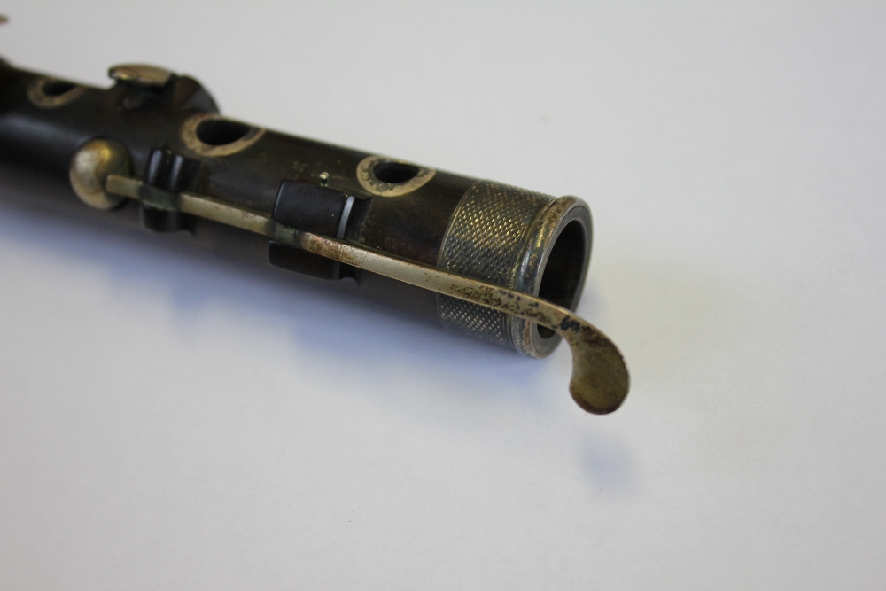 A 19th century rosewood flute by J Wallis, 135 Euston Road, with plated fittings, - Image 11 of 31