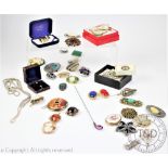 An assortment of jewellery,