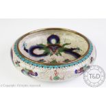 A Japanese cloisonne shallow bowl,