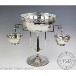 An impressive Art Deco silver centrepiece, Roberts & Belk Sheffield 1923,