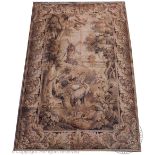 A Flemish style machine woven wall hanging tapestry,