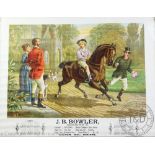 A J.B.Bowler of Bath 1899 calendar poster titled 'Son & Heir', printed by A.