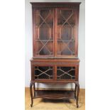 An Edwardian mahogany display cabinet,