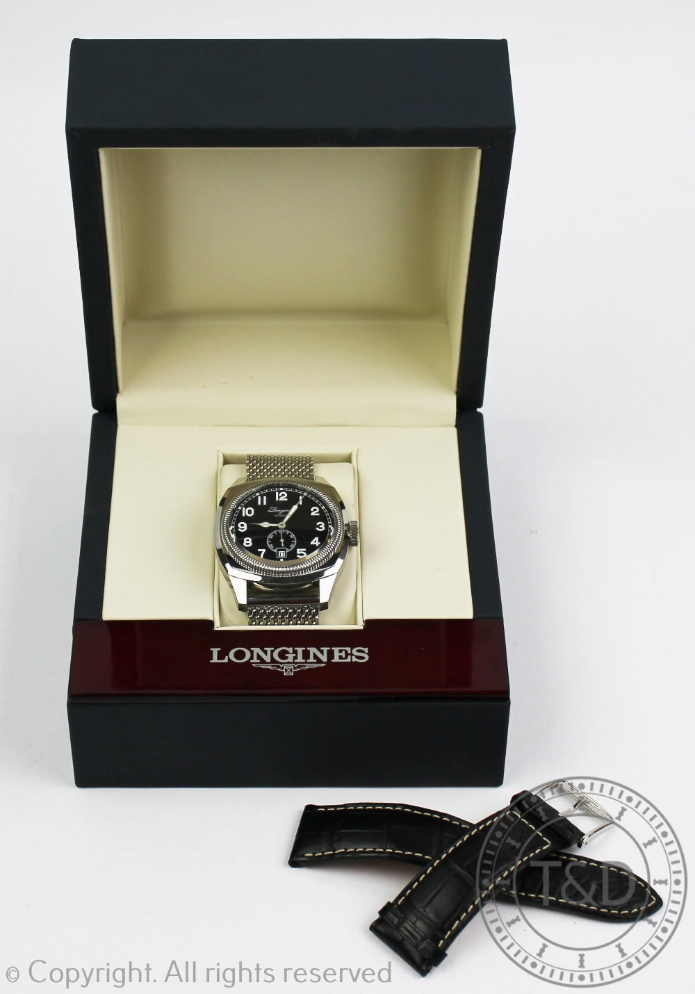 A Longines Heritage 1935 gentleman's stainless steel wristwatch, automatic, No 3003, - Image 2 of 4