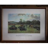 After Lionel Edwards, Colour print, The Cheshire (Earl of Chester's) Yeomanry Eaton Hall,