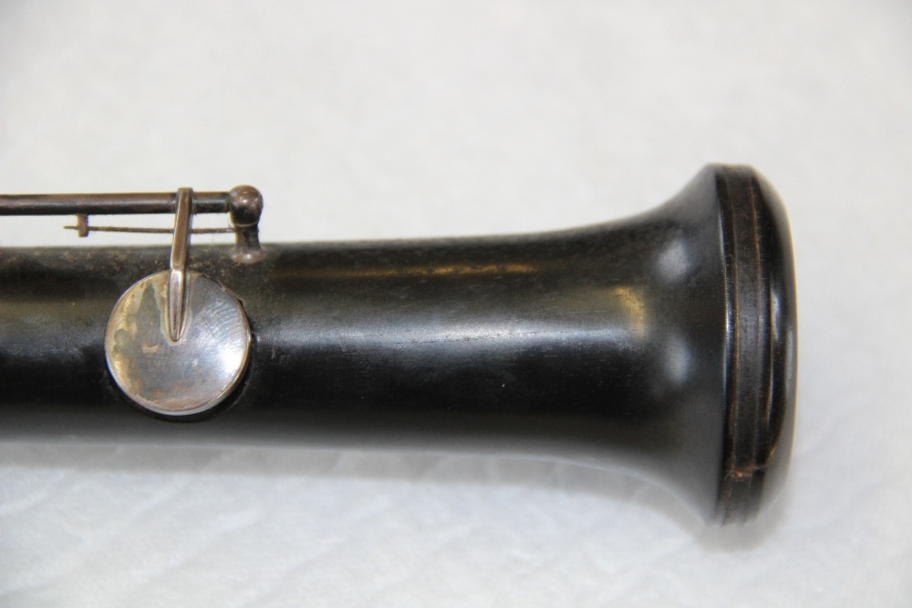 A 19th century rosewood flute by J Wallis, 135 Euston Road, with plated fittings, - Image 19 of 31