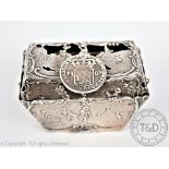 A Victorian imported silver box, Louis Landsberg, London 1899,