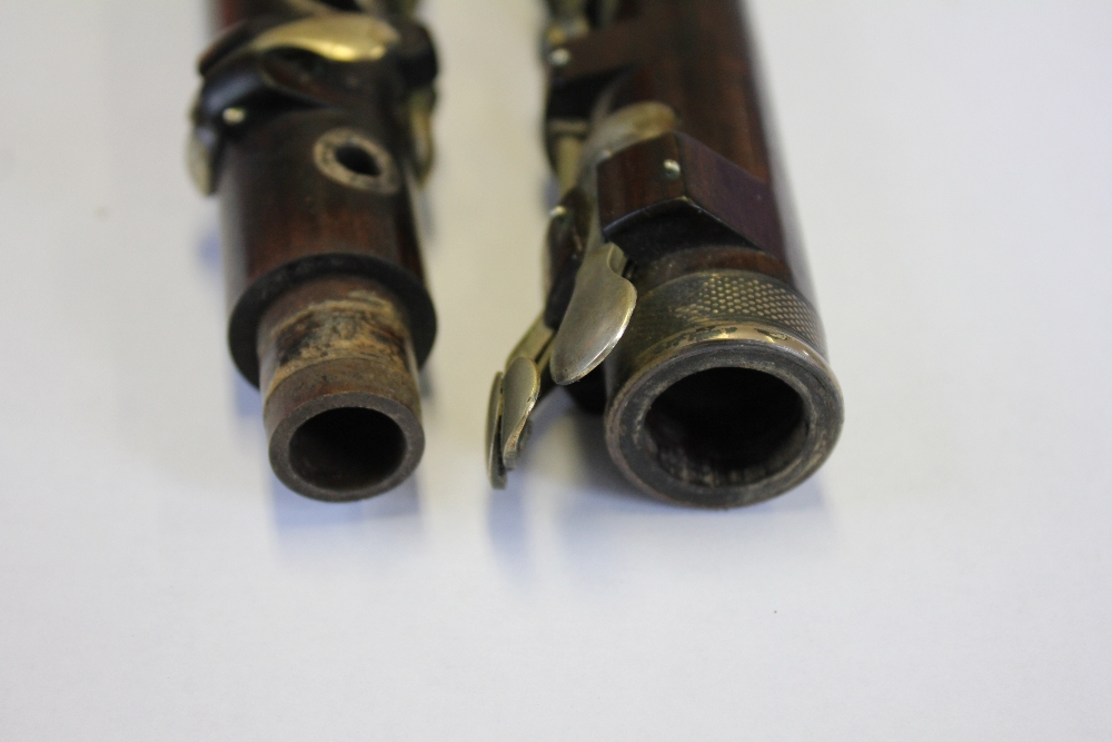 A 19th century rosewood flute by J Wallis, 135 Euston Road, with plated fittings, - Image 14 of 31